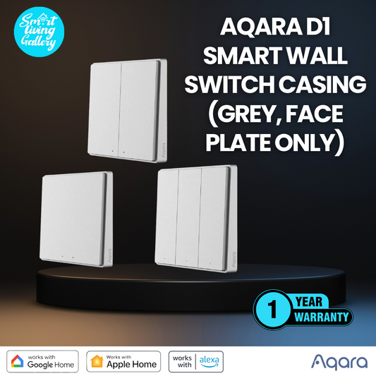 Aqara D1 Smart Wall Switch Cover Casing Grey Face Plate