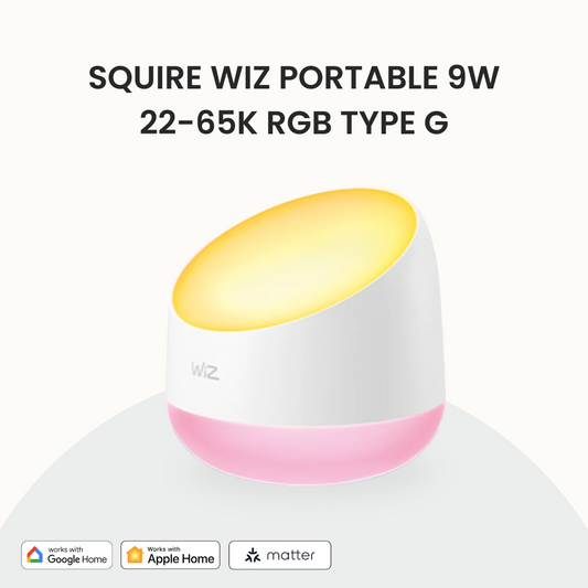 SQUIRE WiZ Portable 9W 22-65K RGB Type G