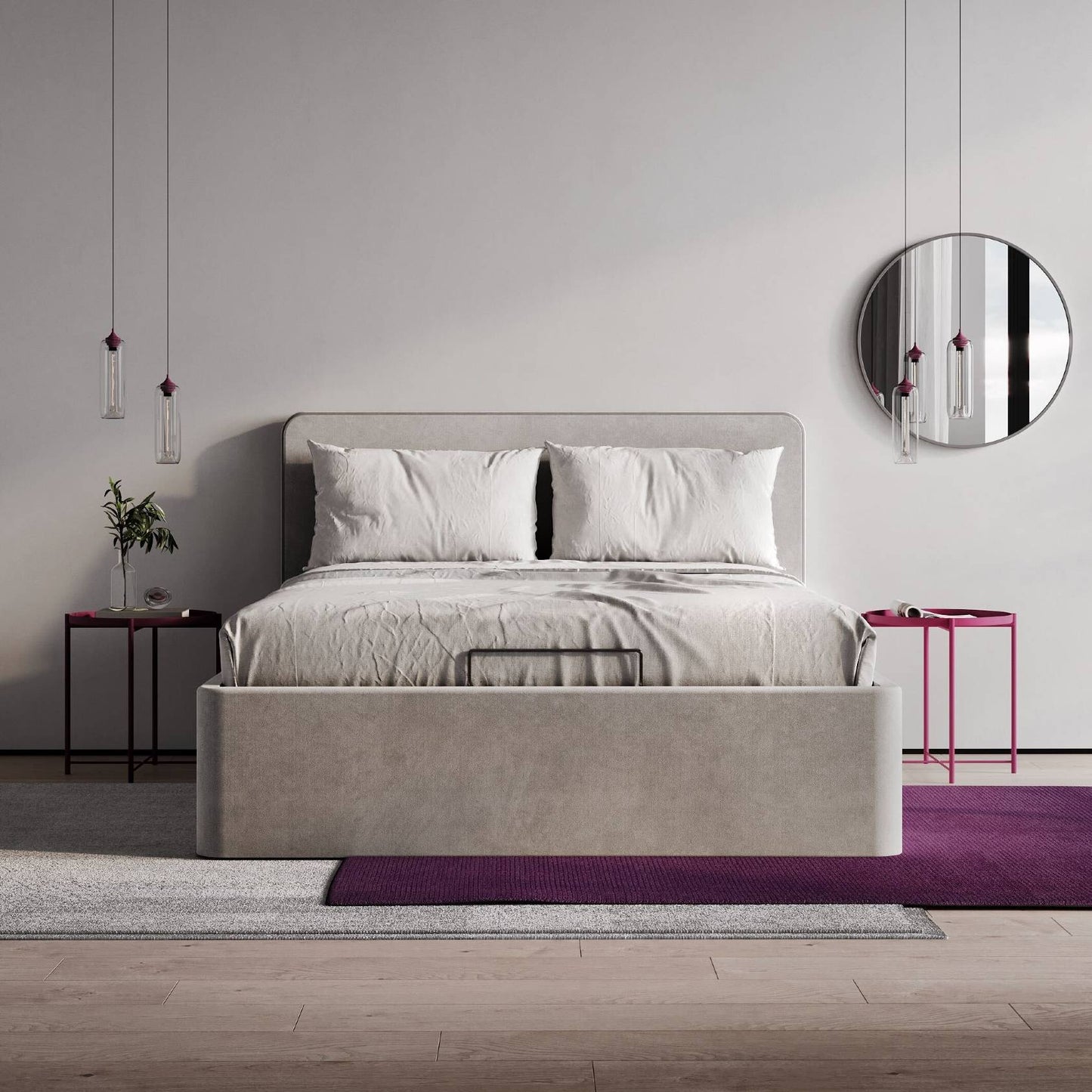 The Marble Ascent™ | Storage Bed