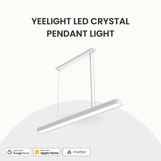 Yeelight Crystal Pendant Light, work with google home (Free Remote)