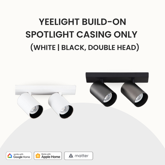 Yeelight Build-On Spotlight Casing only  (White | Black, Double Head)