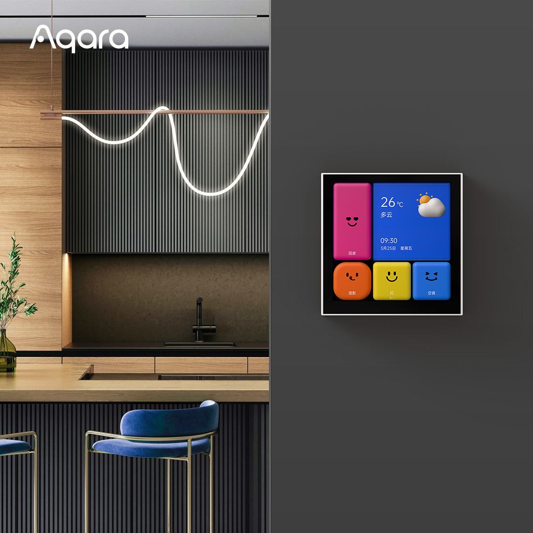 Scene control and device status display on intuitive touch interface