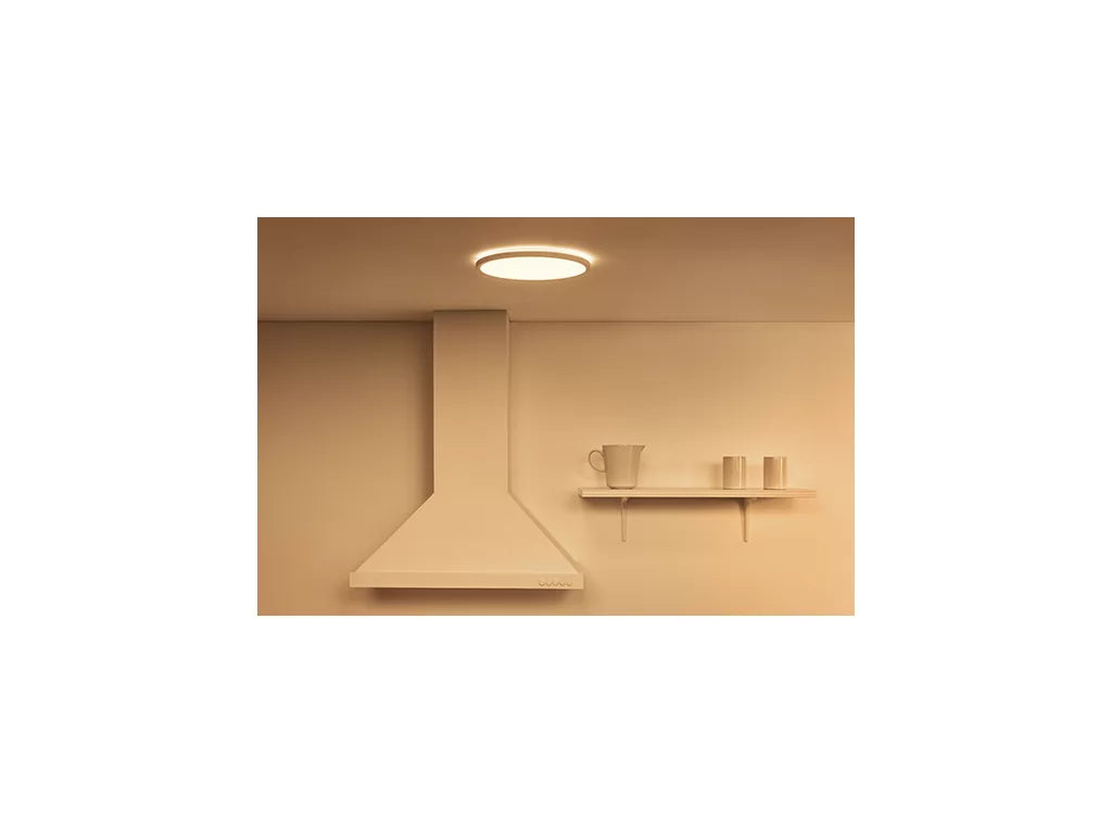 Ultra-slim 23mm profile sits nearly flush with the ceiling for a modern look