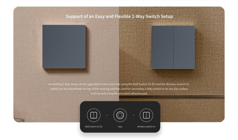 AQARA Smart Wall Switch H1 Pro (No Neutral)