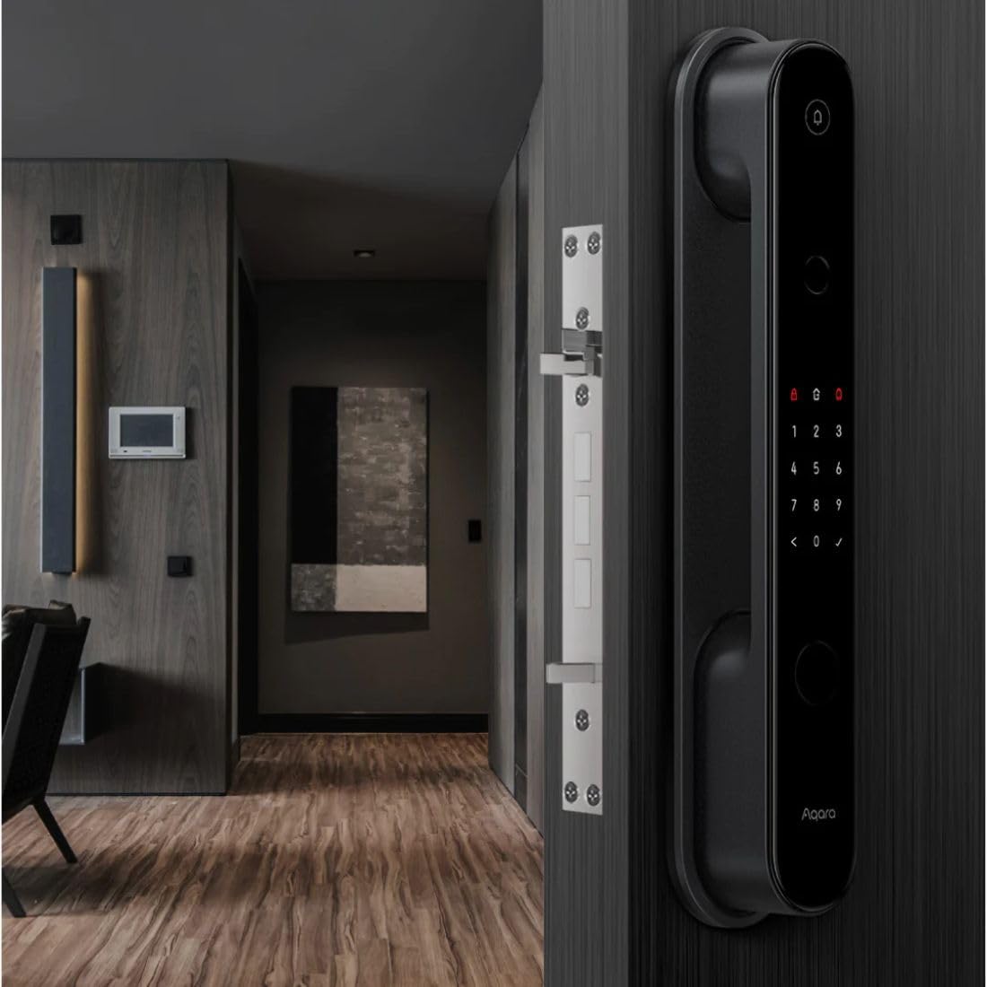 Unlock your door remotely using Siri, iPhone, Apple Watch, or MacBook. Aqara D100 offers seamless access with 9 smart unlock methods for effortless entry.
