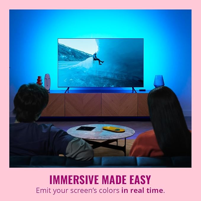 Real-time color syncing from any HDMI source - no camera needed