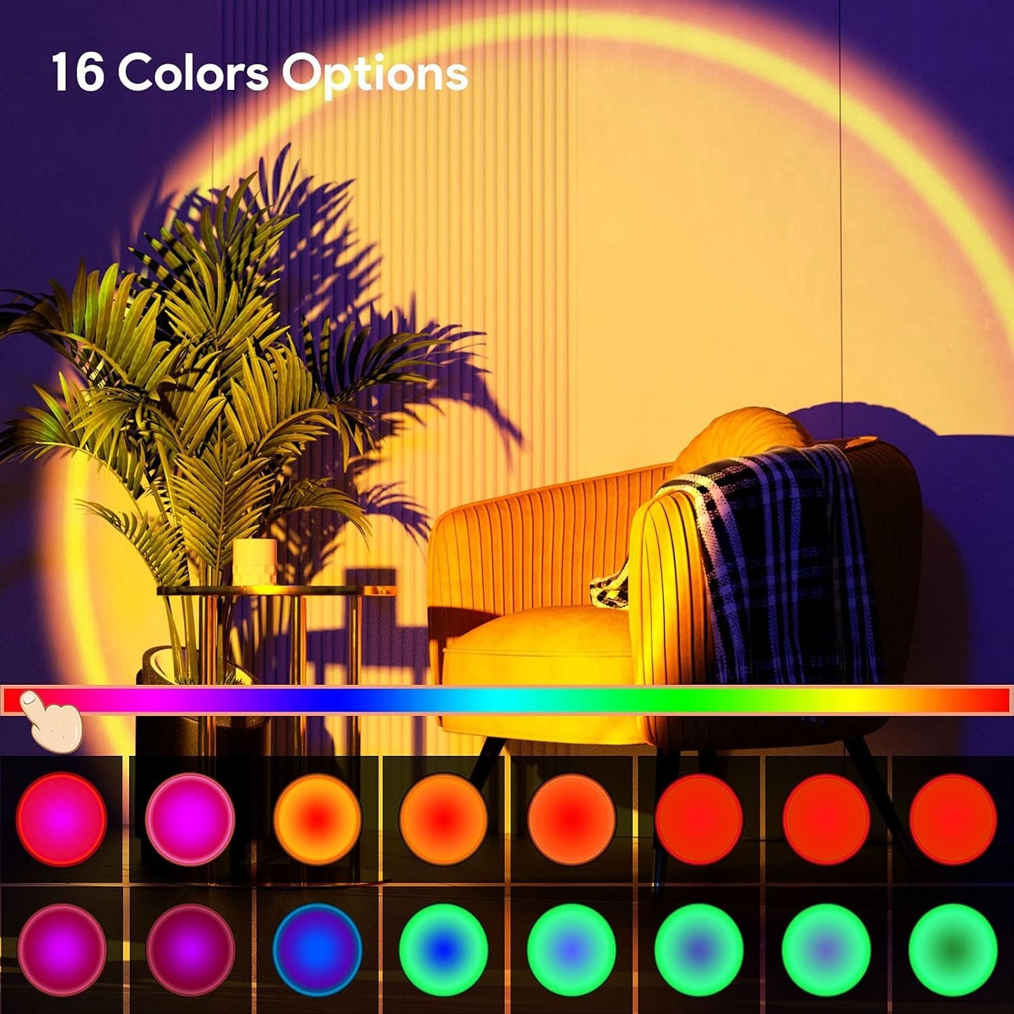 LED Night Light Sunset Lamp Multicolor-15