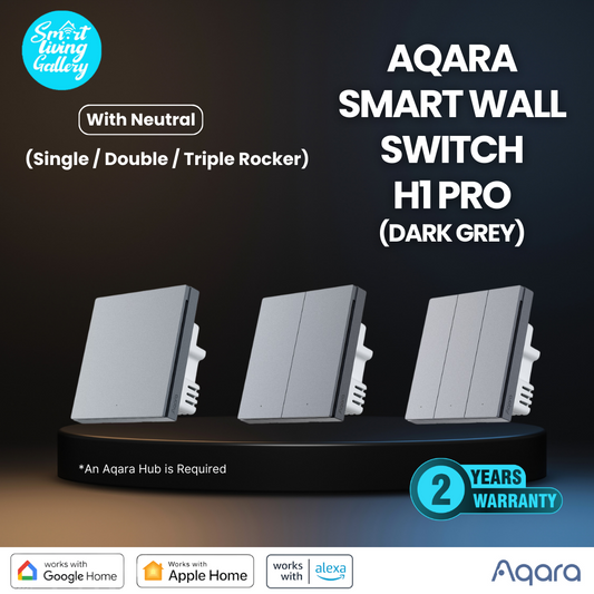 Aqara Smart Wall Switch H1 Pro (Dark Grey)
