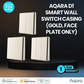 AQARA D1 Switch Cover casing on switches with different gangs with gold face place option
