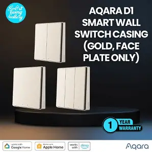 AQARA D1 Switch Cover casing on switches with different gangs with gold face place option