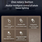 AQARA Smart Rotary Knob H1 control options for home lighting with icons