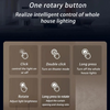 AQARA Smart Rotary Knob H1 control options for home lighting with icons