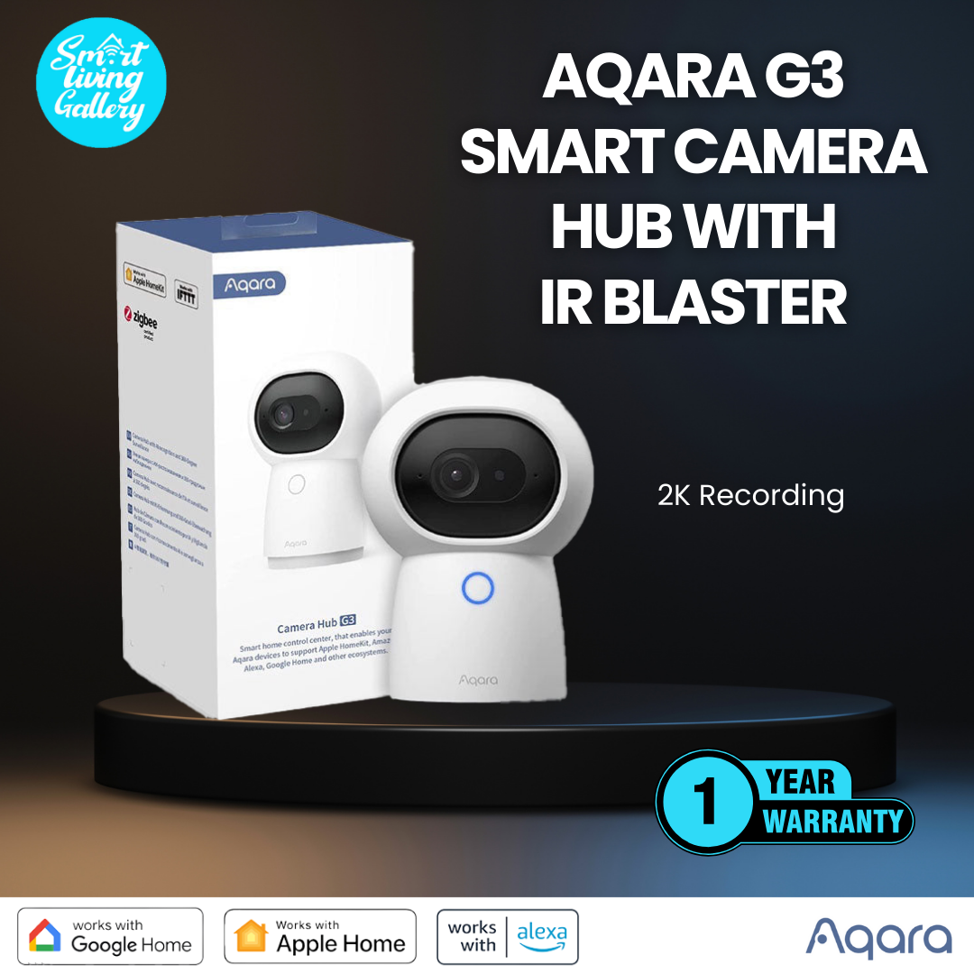 AQARA Camera Hub G3 Zigbee Gateway CH-HO3, 2K resolution, 360 Pan and tilt