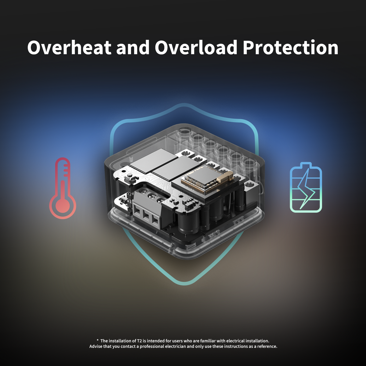 Overheat and overload protection with automatic power-off when temperature exceeds safe limits