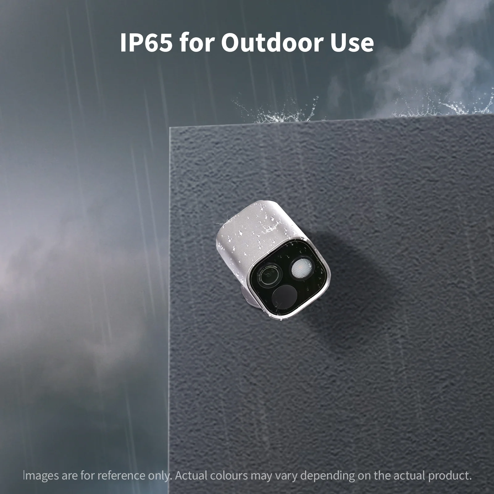 G5 Pro Camera with IP65 rating that is mounted outside while it rains