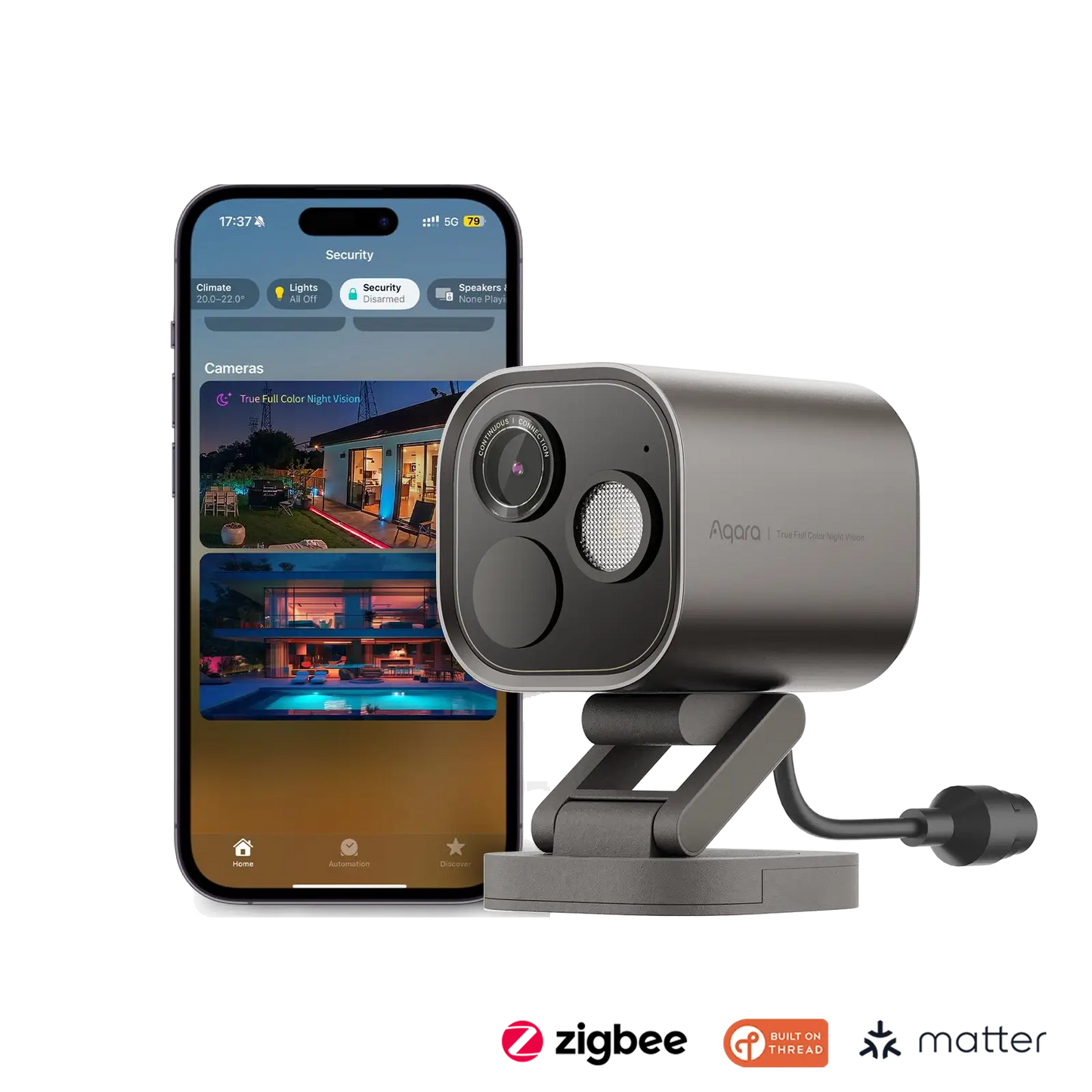G5 Pro Camera with its footage captured on a smartphone