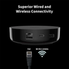 Hub 200 with connectivity features on a black background
