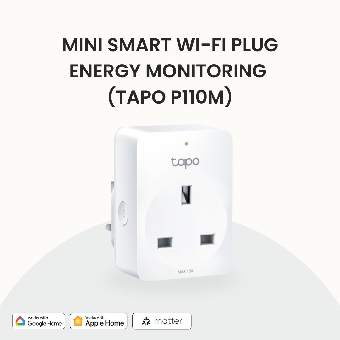 Mini Smart Wi-Fi Plug Energy Monitoring (Tapo P110M)