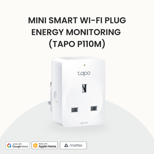 Mini Smart Wi-Fi Plug Energy Monitoring (Tapo P110M)