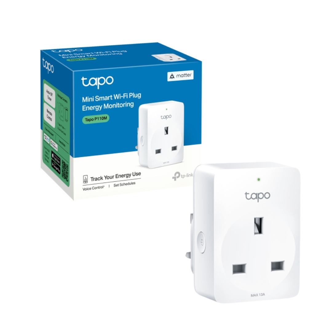 Mini Smart Wi-Fi Plug Energy Monitoring (Tapo P110M)
