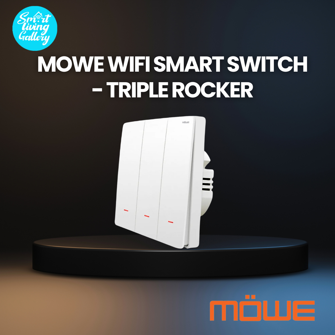 MOWE Wifi Smart Switch - Triple Rocker – Smart Living Gallery