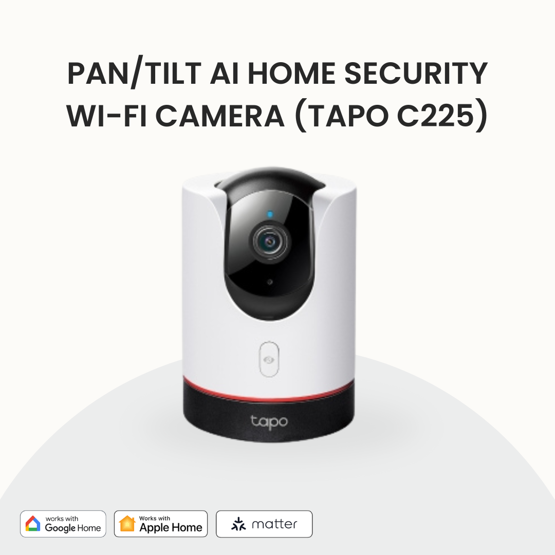 Pan/Tilt Ai Home Security Wi-Fi Camera (Tapo C225)