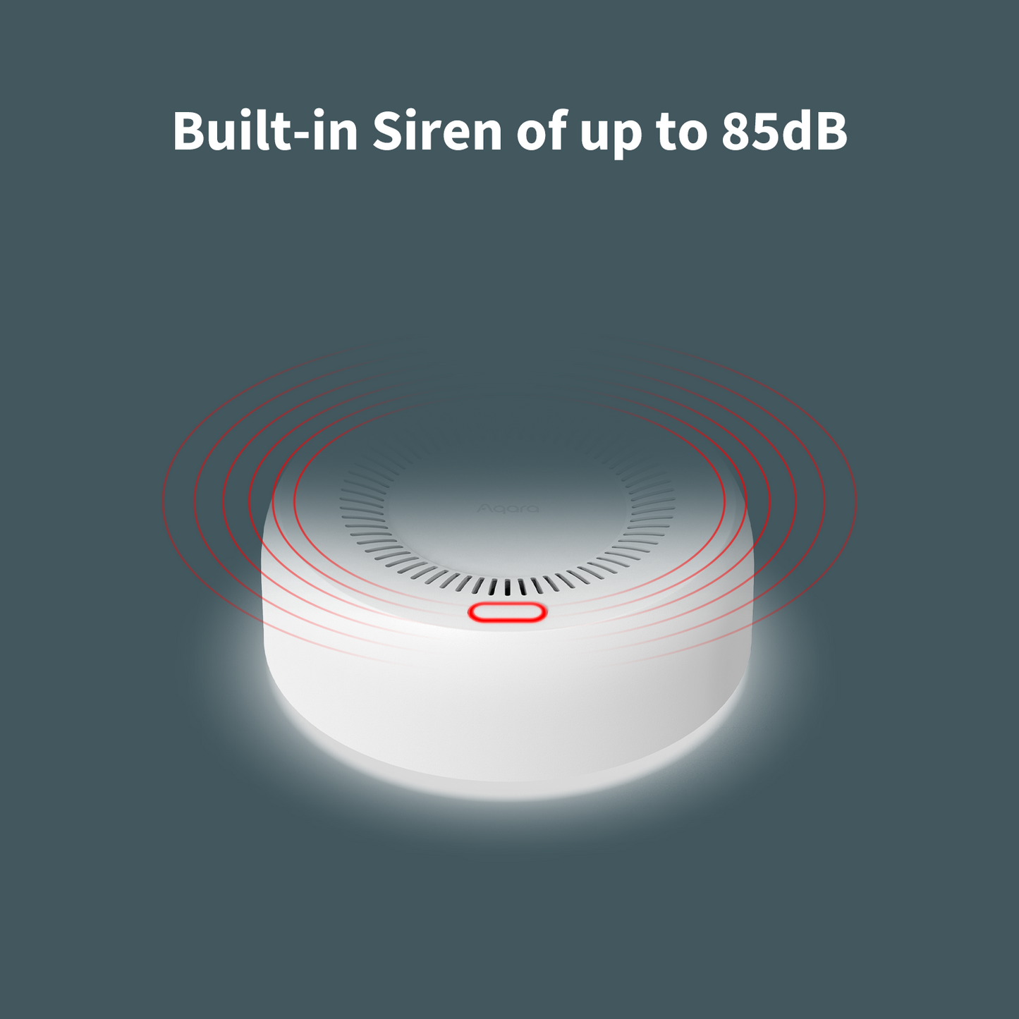 Smart Gas Detector has a loud in-built siren of up to 85dB.