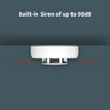 Smart Gas Detector has a loud in-built siren of up to 85dB.