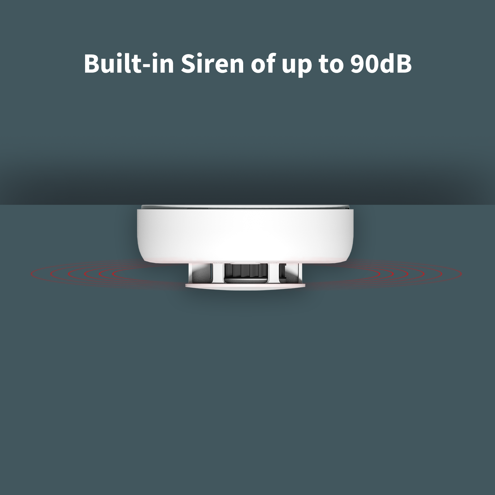 Smart Gas Detector has a loud in-built siren of up to 85dB.