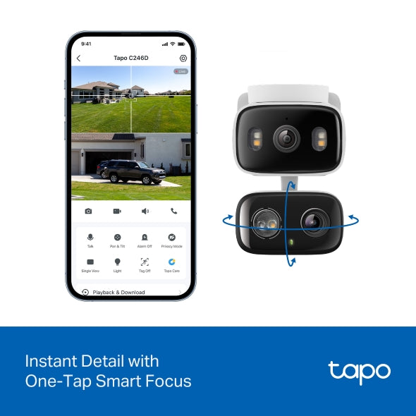 IP65 weather-resistant design allows indoor or outdoor installation