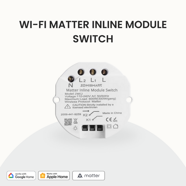 Wi-Fi Matter Inline Module Switch – Smart Living Gallery