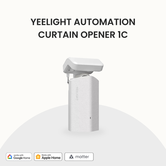 Yeelight Smart Automatic Curtain Opener C2 Rechargeable Battery works with Siri Shortcut, Google home and Mi home.