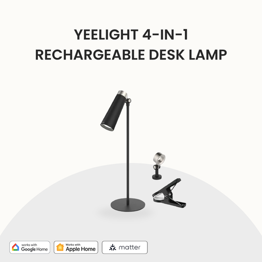 Yeelight 4 in 1 Rechargeable Desk Lamp (4000k) (30hrs)