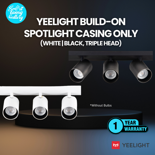 Yeelight Build-On Spotlight Casing only (White | Black, Triple Head)
