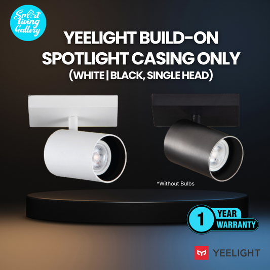 Yeelight Build-On Spotlight Casing only  (White | Black, Single Head)