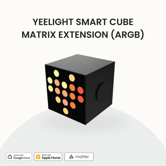 Yeelight Smart Cube Matrix Extension (ARGB), Matter Support with,Alexa, Apple home, Google home, Smartthings.