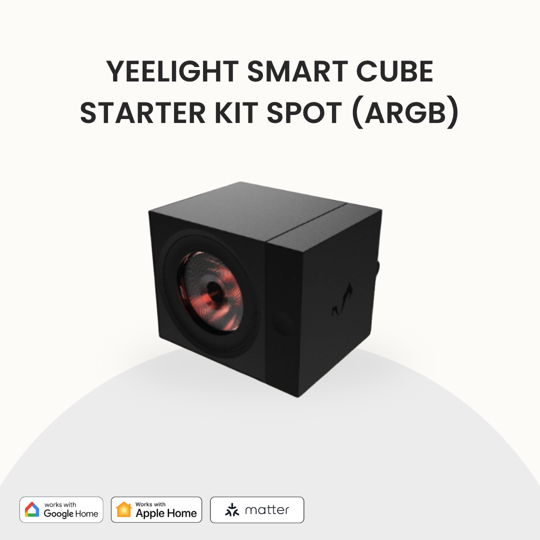 Yeelight Smart Cube Starter kit Spot (ARGB), Matter Support with,Alexa, Apple home, Google home, Smartthings.