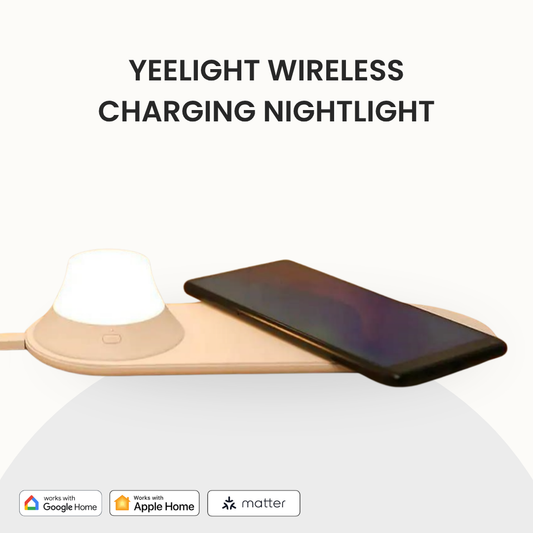 Yeelight Wireless Charger with LED Night Light 15W 2 In 1 Eye Friendly Fast Charging Detachable Nightlight Warm Light