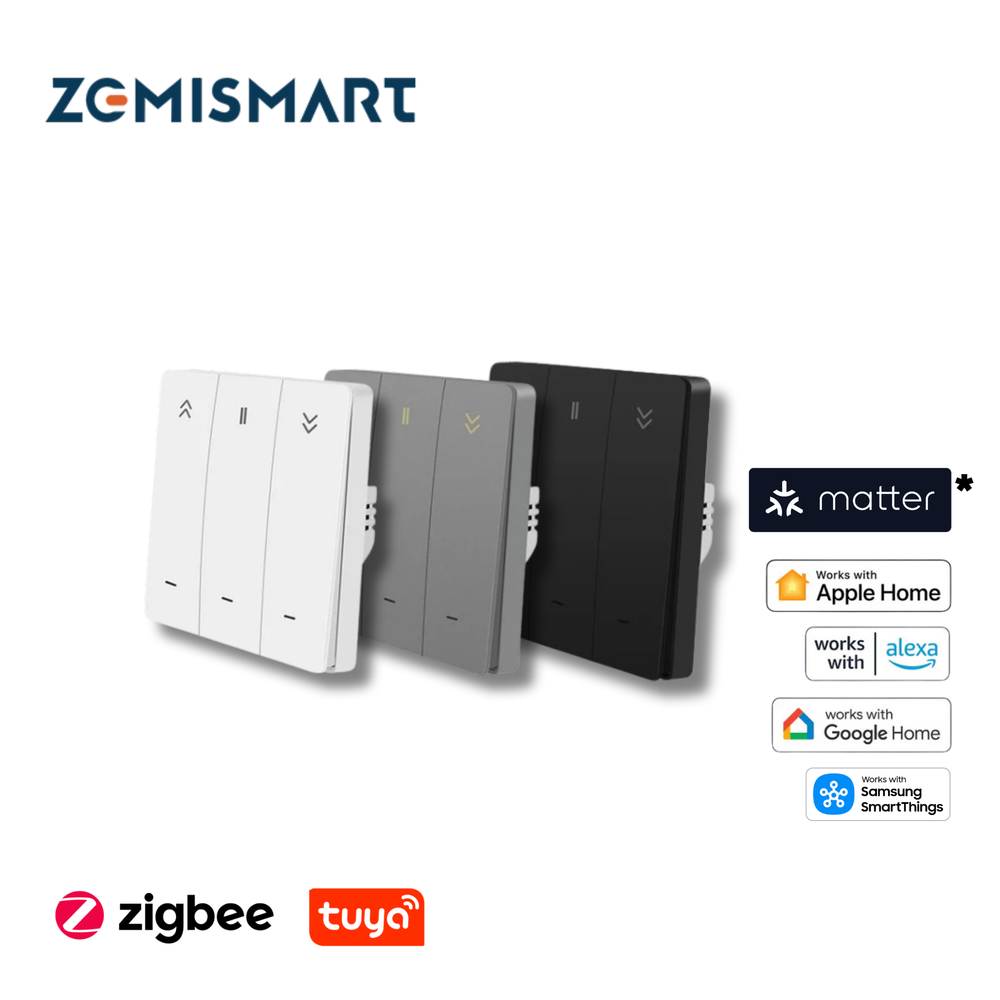 Zemismart Push Curtain Switch LC1E