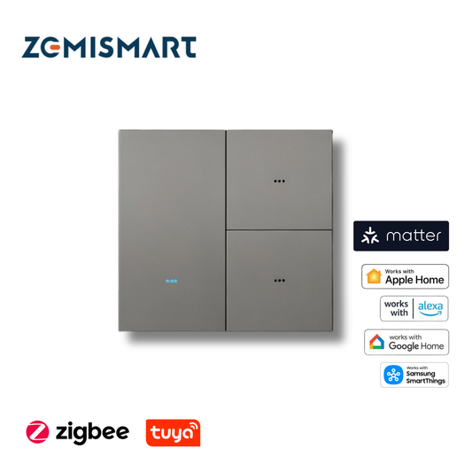Zemismart (Neutral) Smart Push Switch K6 Series