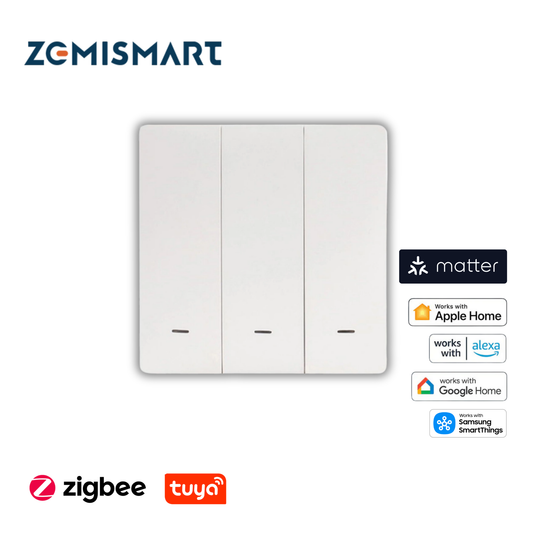 Zemismart (Neutral) Smart Push Switch Tuya/Zigbee ZN-L-Z