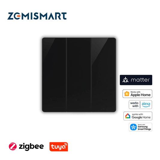 Zemismart (Non-Neutral) Smart Push Switch Tuya/Zigbee ZL-LL