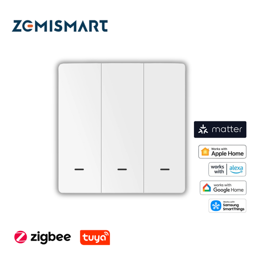 Zemismart (Non-neutral) Smart Push Switch ZL2-LLN