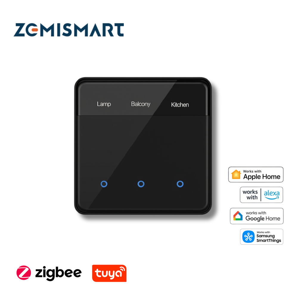Zemismart (Zigbee/Tuya) Smart Touch Screen Switch ZM206
