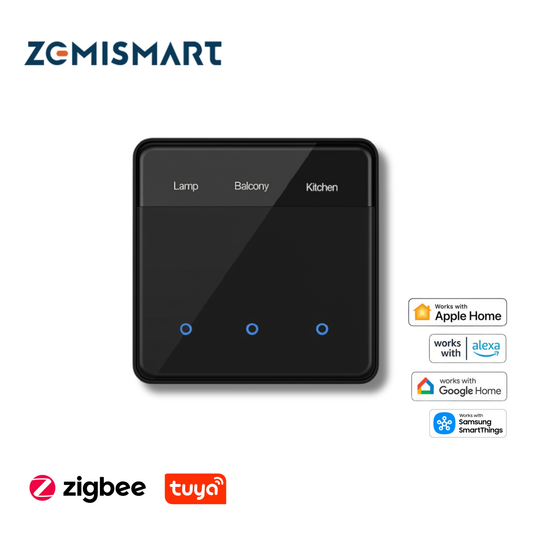 Zemismart (Zigbee/Tuya) Smart Touch Screen Switch ZM206