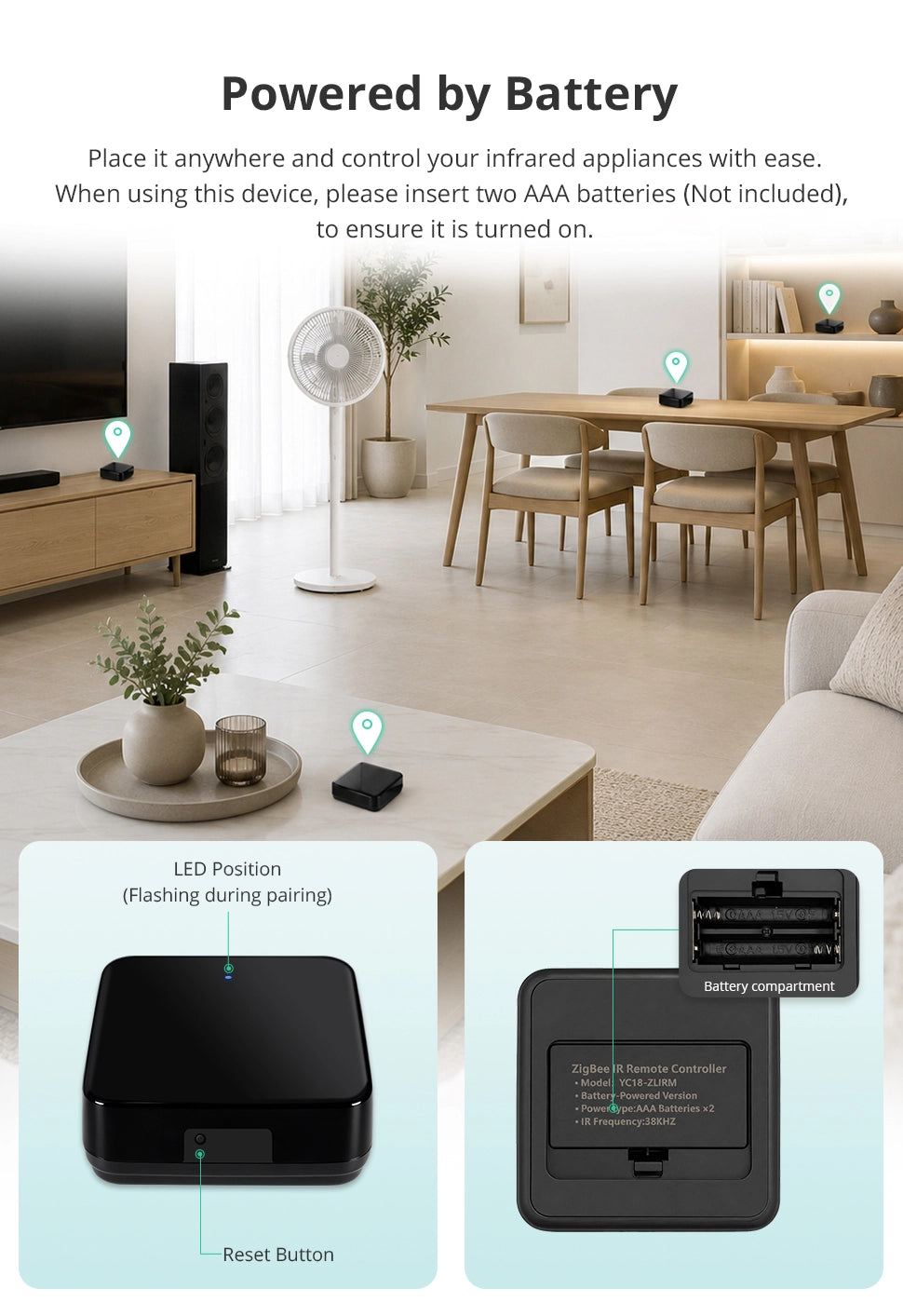Zemismart Battery IR Remote
