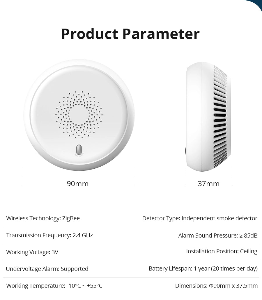 Zemismart Smoke Sensor (Tuya/Zigbee)