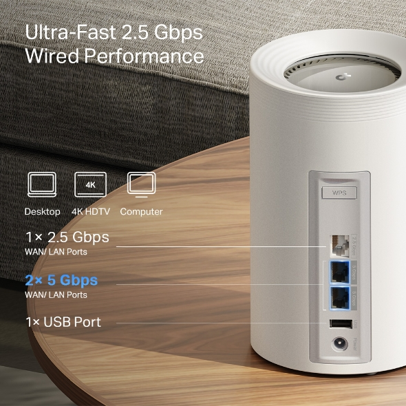 Tapo Whole Home Mesh WiFi 7 System Deco BE65 Pro (BE11000)