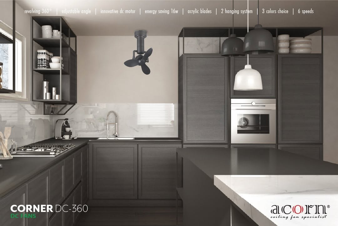 Integrated 3W LED cove light adds subtle ambient illumination without glare