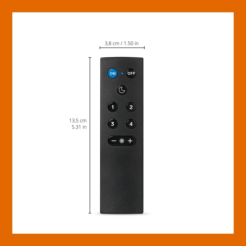 Store up to 4 favorite light modes for one-touch scene recall